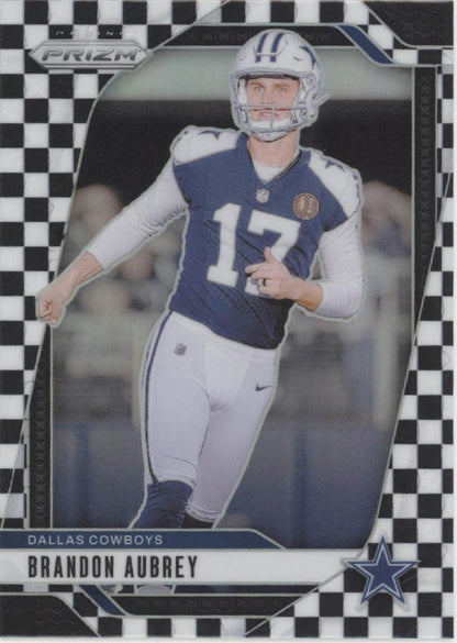 Brandon Aubrey 2024 Panini Prizm Black & White Checkerboard Prizm #79