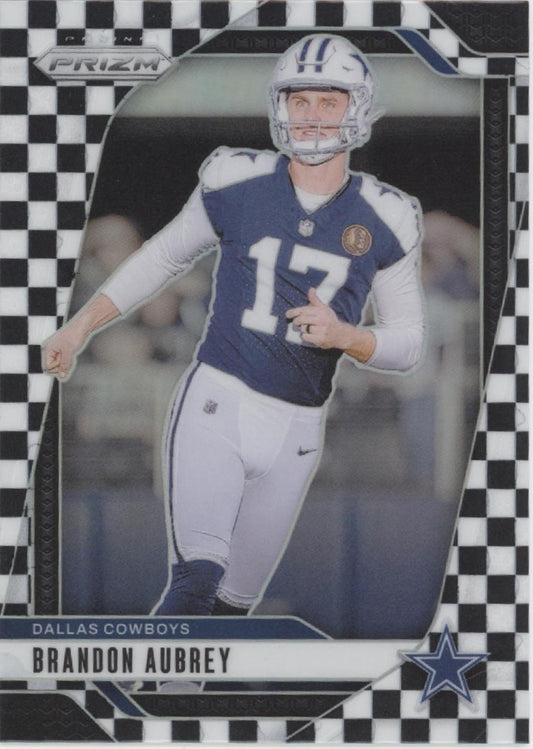 Brandon Aubrey 2024 Panini Prizm Black & White Checkerboard Prizm #79