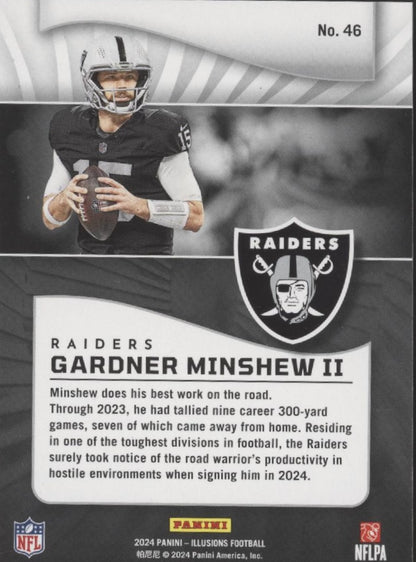 Gardner Minshew II 2024 Panini Illusions Green 02/15 #46