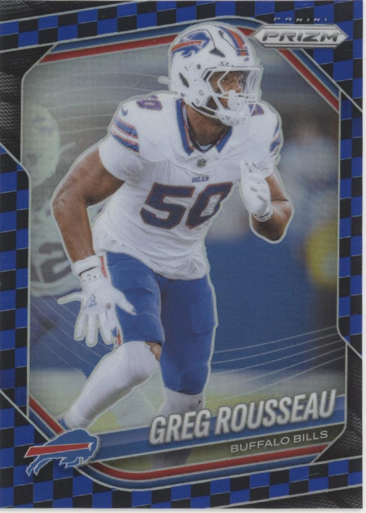 Greg Rousseau 2025 Panini Prizm Blue Checkerboard Prizm #9