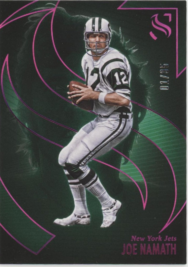 Joe Namath 2025 Panini Silhouette Pink 01/35 #64