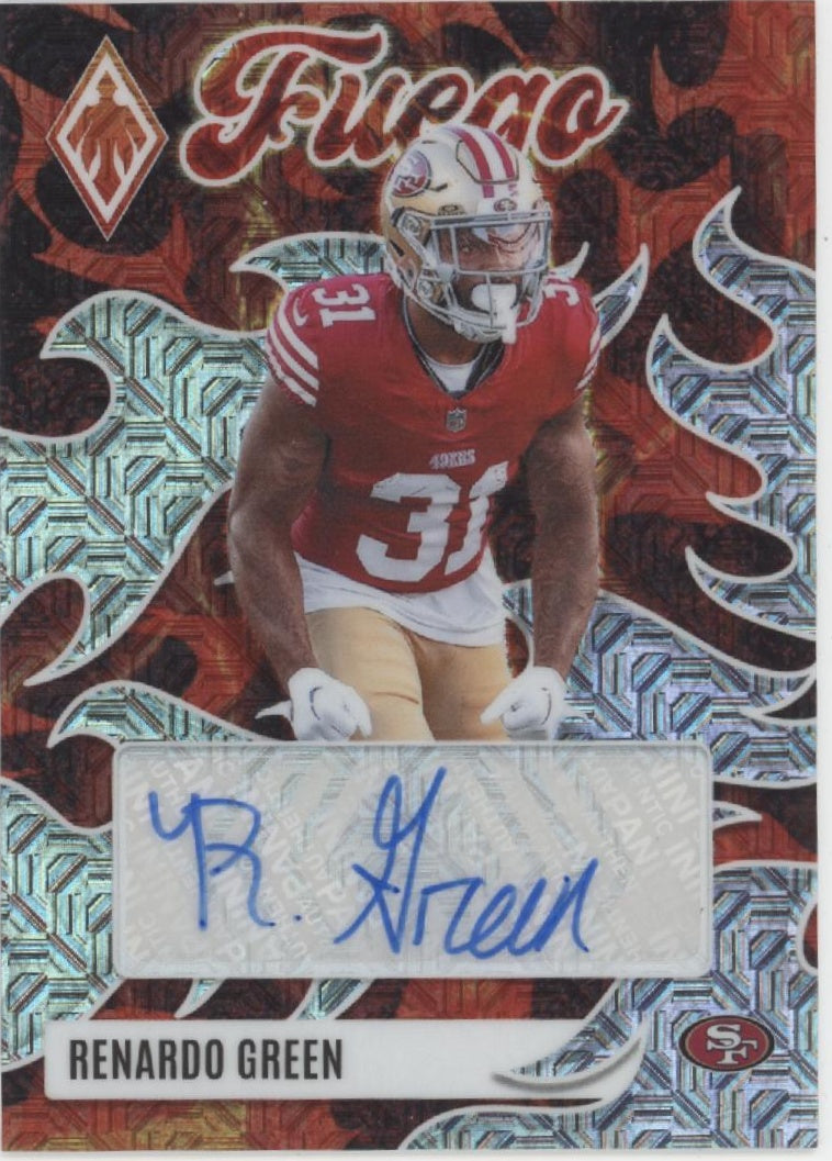 Renardo Green 2025 Panini Phoenix Fuego Mojo Prizm Auto 12/15 #FUS-RGN