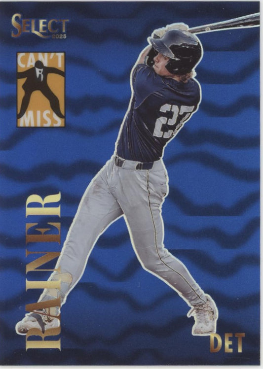 Bryce Rainer 2025 Panini Select Can't Miss Prizm 17/49 #13