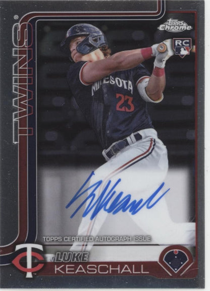 Luke Keaschall 2025 Topps Chrome RC Auto #RA-LK