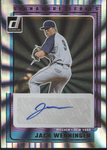 Jack Wenninger 2025 Panini Donruss Signature Series Auto #SG-JWN