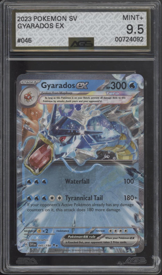 Gyarados ex Pokemon Scarlet & Violet #045 AGS 9.5