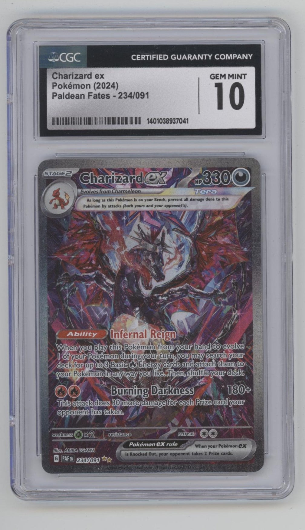 Charizard ex Pokemon Paldean Fates #234 CGC 10、Collector Store LLC Gaming、kayou