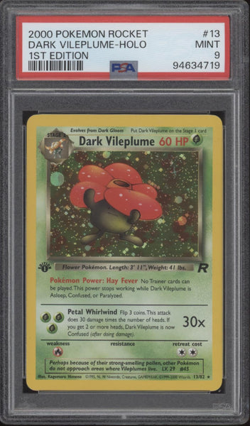 pokemon card dark vileplume Dark Vileplume Team Rocket 1st Edition-perfect Gift for Kids or Poke Fans -  NOT Real Just for Show - Proxy NOT Replica-might NOT Be Perfect