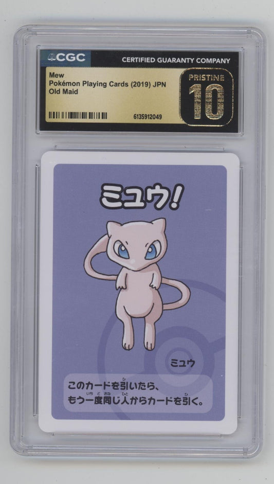 Mew Pokemon Playing Cards Old Maid Japanese CGC 10 Pristine