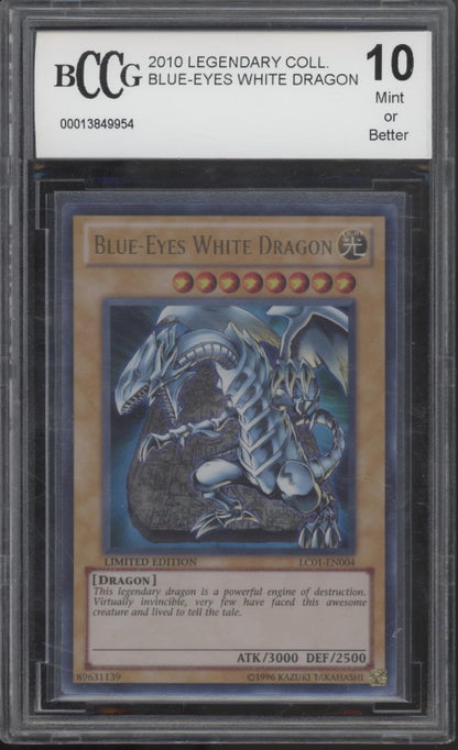 Blue-Eyes White Dragon Yu-Gi-Oh! Legendary Collection #EN004 Beckett 10