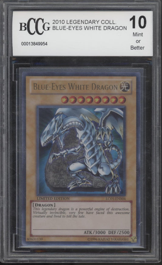 Blue-Eyes White Dragon Yu-Gi-Oh! Legendary Collection #EN004 Beckett 10
