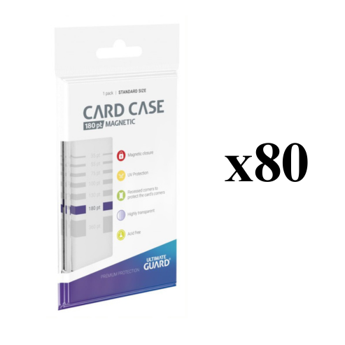 Ultimate Guard: 180PT Magnetic Card Case - Standard Size CASE (80ct)