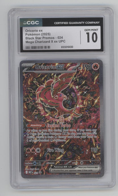 Oricorio ex Pokemon Mega Chaizard X ex UPC #024 CGC 10 #2