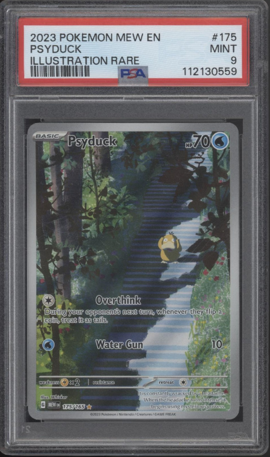 Psyduck Pokemon 151 Illustration Rare #175 PSA 9