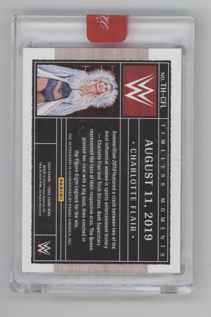 Charlotte Flair 2024 Panini Three Count Blue Auto 40/49 #TH-CFL