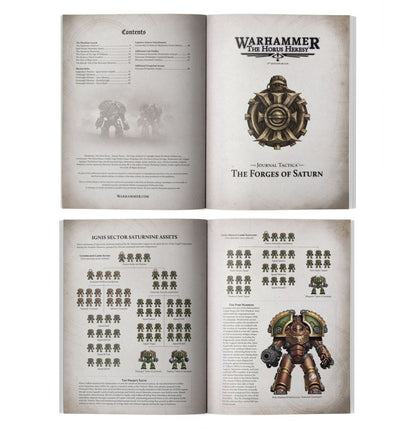 Warhammer The Horus Heresy: Journal Tactica - The Forges of Saturn(Releases 10-4-2025)