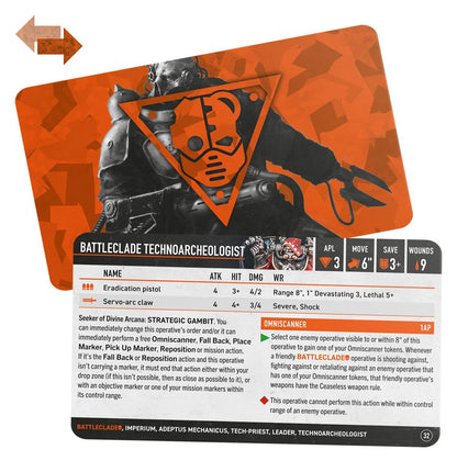 Warhammer 40K: Kill Team Datacards - Battleclade(Releases 9-13-2025)