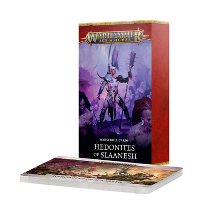 Warhammer Age of Sigmar: Warscroll Cards -  Hedonites of Slaanesh