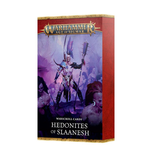 Warhammer Age of Sigmar: Warscroll Cards -  Hedonites of Slaanesh