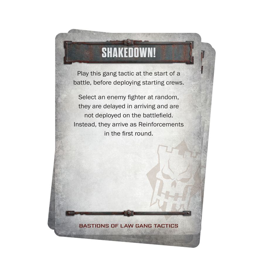 Necromunda: Bastions of Law - Gang Tactics Cards(Releases 9-27-2025)
