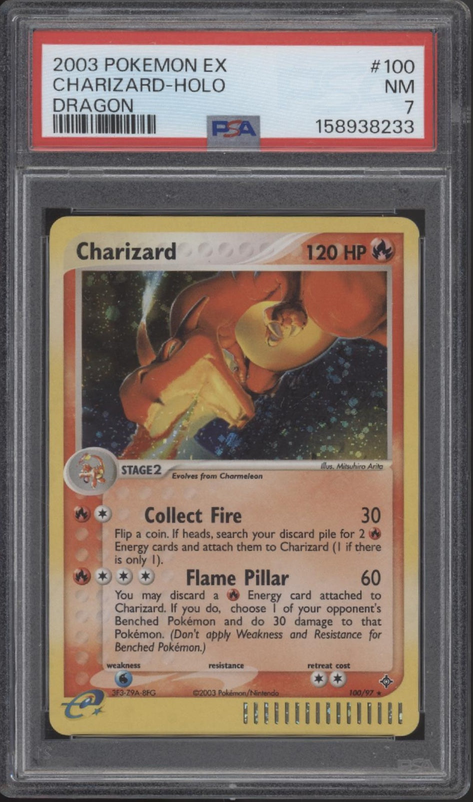 Charizard Pokemon EX Dragon Holo #100 PSA 7、Collector Store LLC Gaming、kayou