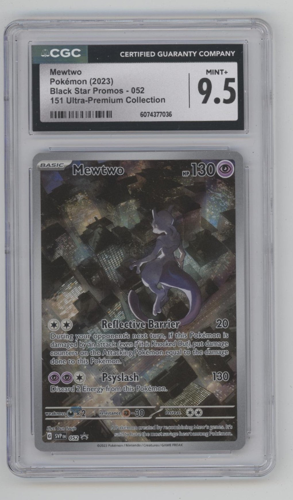 Mewtwo Pokemon 151 Ultra Premium Collection Promo #183 CGC 9.5