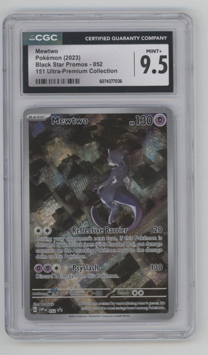 Mewtwo Pokemon 151 Ultra Premium Collection Promo #183 CGC 9.5