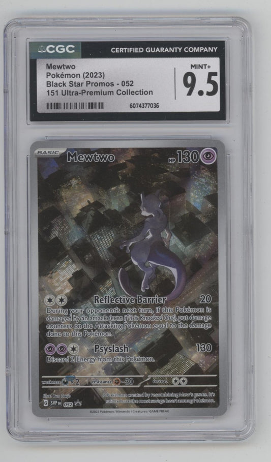 Mewtwo Pokemon 151 Ultra Premium Collection Promo #183 CGC 9.5