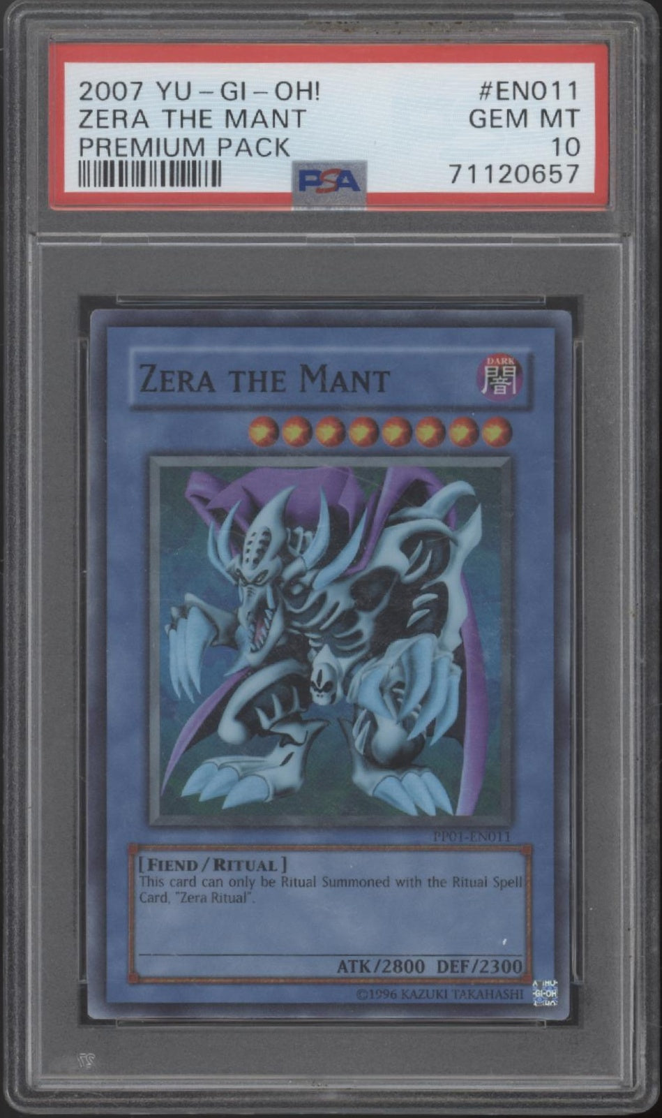 Zera the Many Yu-Gi-Oh! Premium Pack #EN011 PSA 10