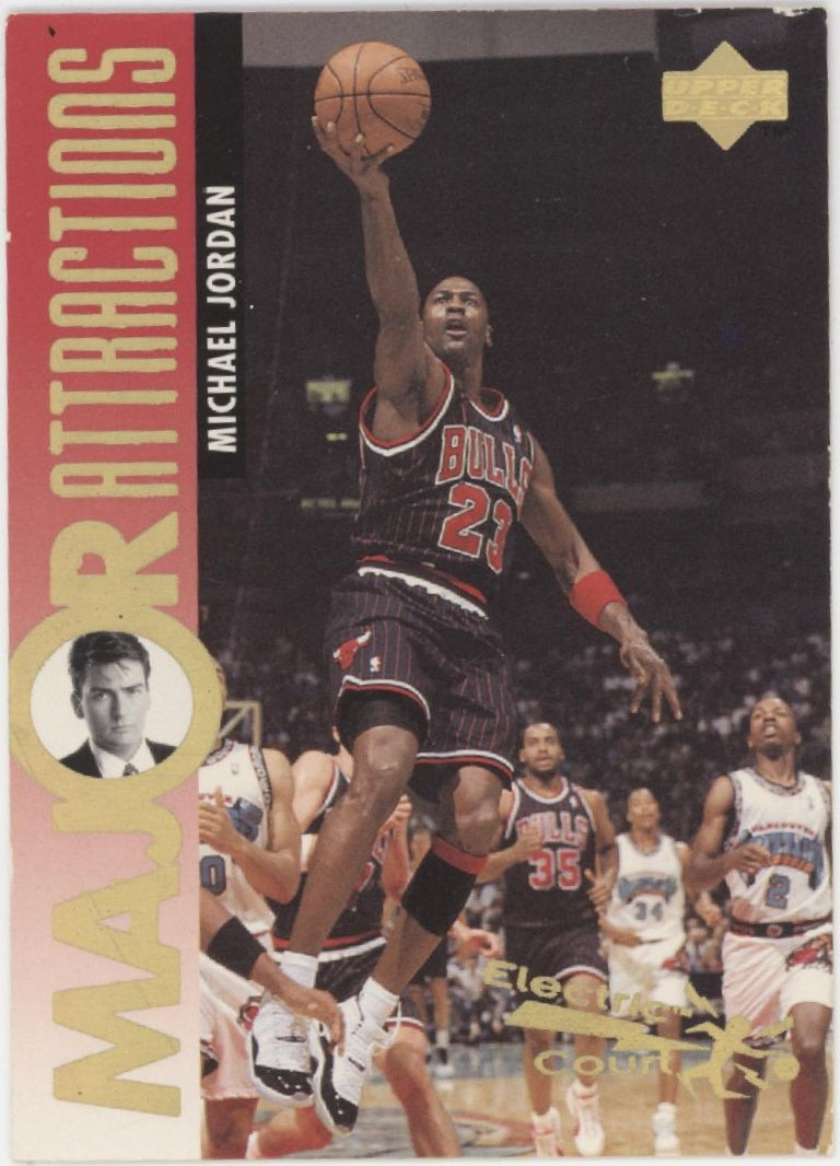 Michael Jordan / Charlie Sheen 1995-96 Upper Deck #339、Collector Store LLC、kayou