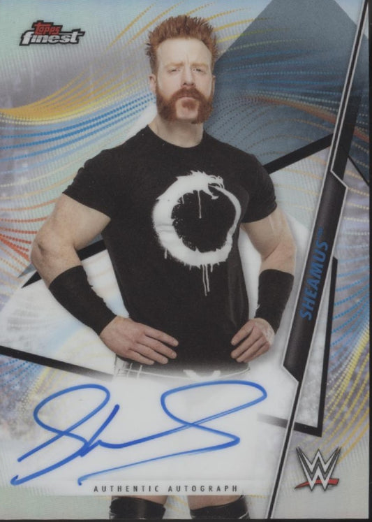 Sheamus 2020 Topps Finest Refractor Auto A-SH