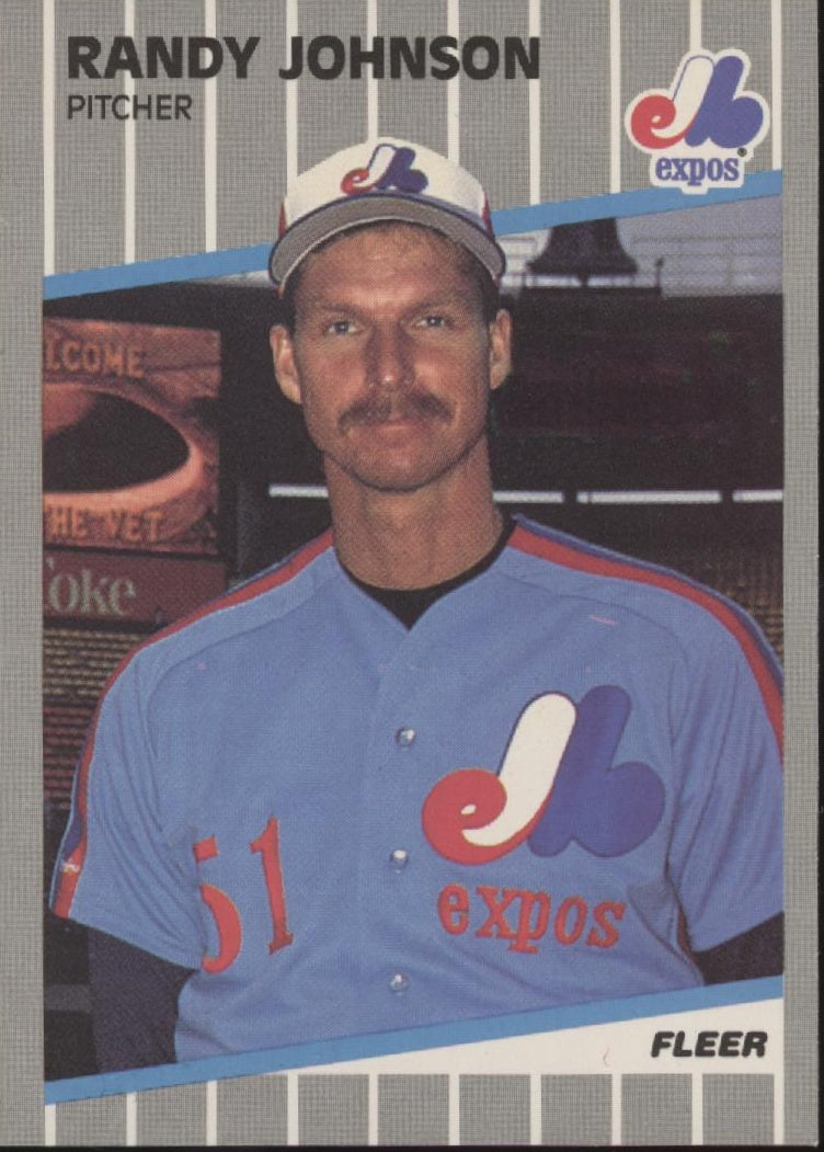 Randy Johnson 1989 Fleer RC #381 #2
