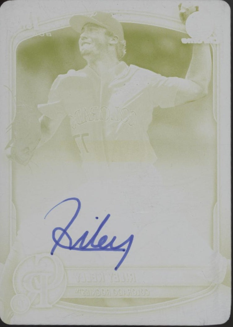 Riley Kelly 2025 Bowman Draft Yellow Printing Plate Auto 1/1 #CPA-RK、Collector Store LLC、kayou