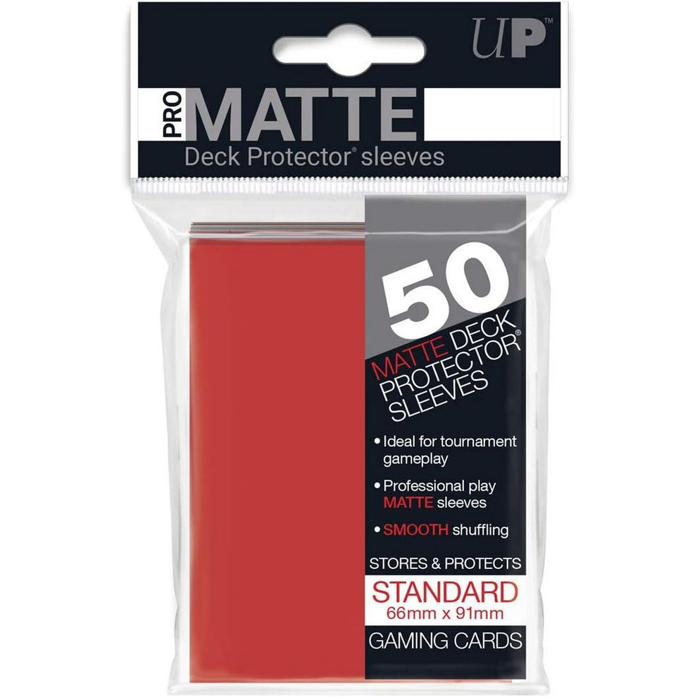 Ultra Pro: PRO-Matte Standard Deck Protector Sleeves 50ct (Red)