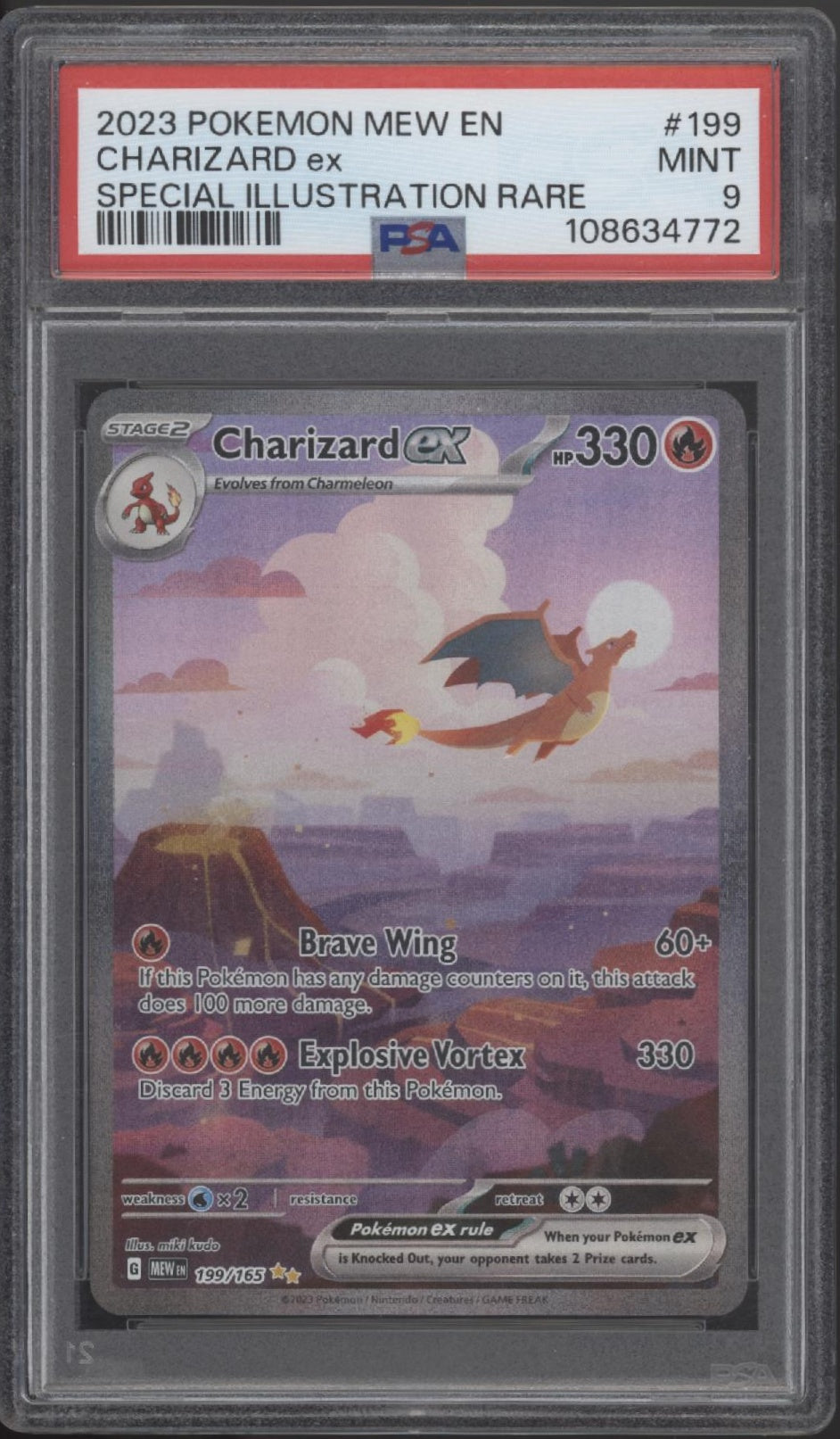 Charizard ex Pokemon 151 Special Illustration Rare #199 PSA 10