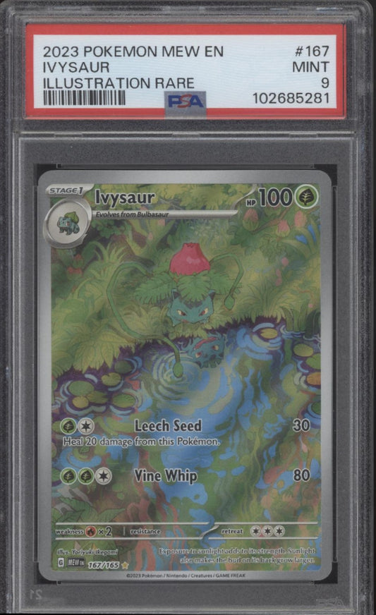 Ivysaur Pokemon 151 Illustration Rare #167 PSA 9 #2