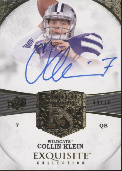 Collin Klein 2013 Upper Deck Exquisite Collection RC Auto 49/70 #62
