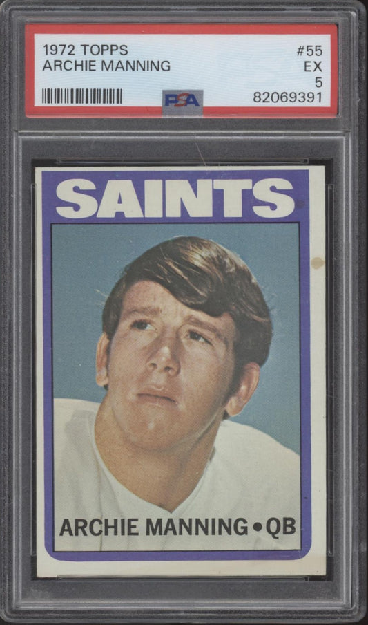 Archie Manning 1972 Topps #55 PSA 5