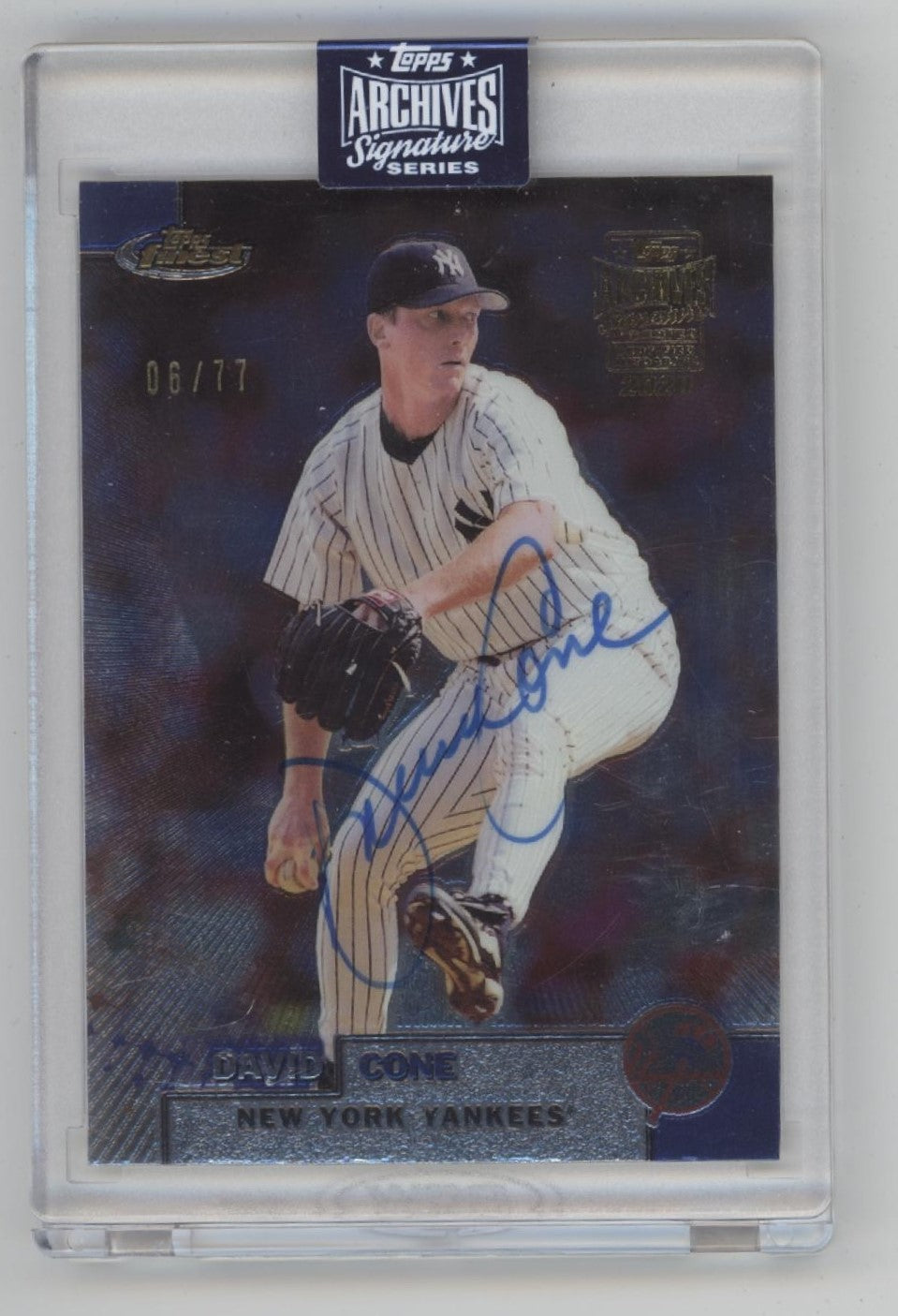 David Cone 2020 Topps Archives Signature Series Auto 06/77 #236