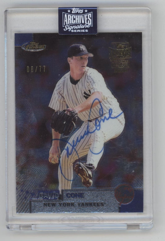 David Cone 2020 Topps Archives Signature Series Auto 06/77 #236