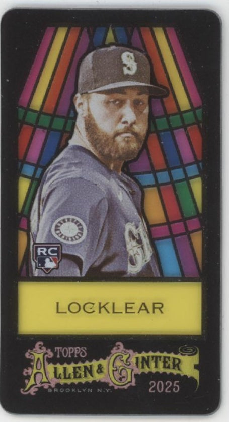 Tyler Locklear 2025 Topps Allen & Ginter Mini Black Stained Glass RC #385