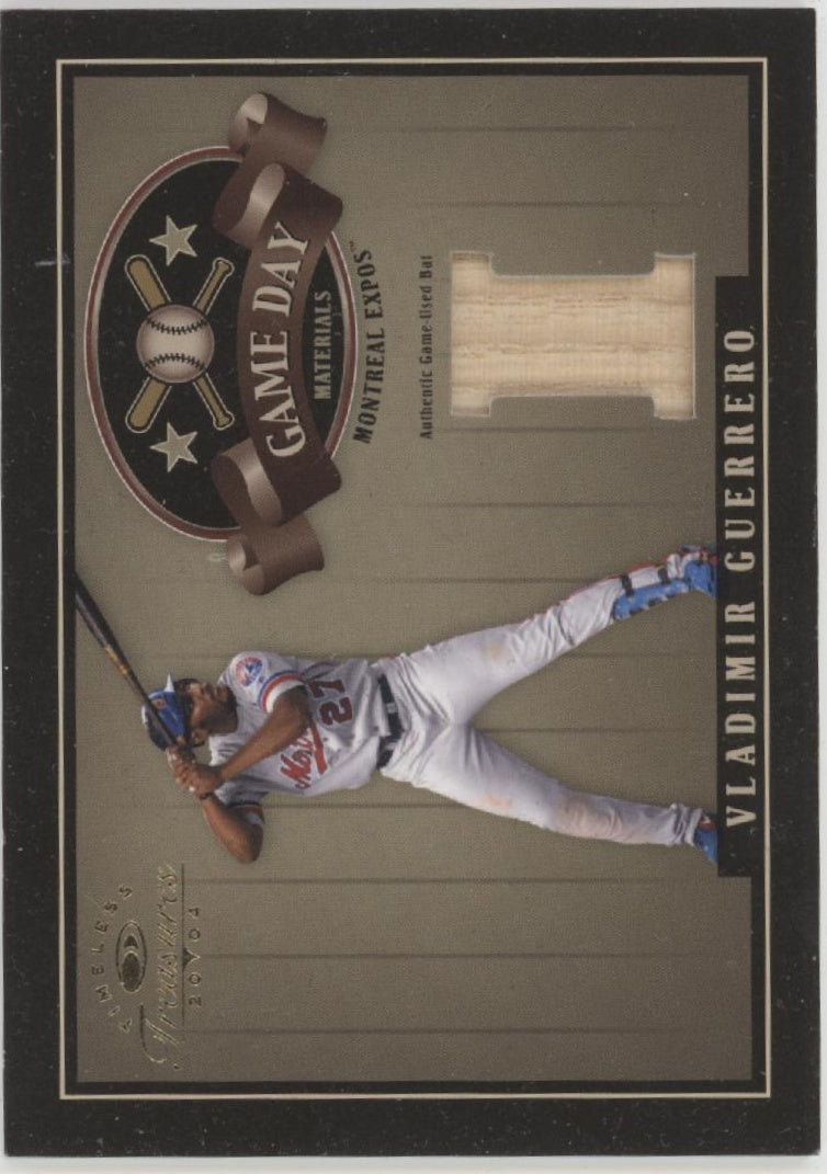 Vladimir Guerrero 2004 Timeless Treasures Game Day Materials Bat Relic 38/99