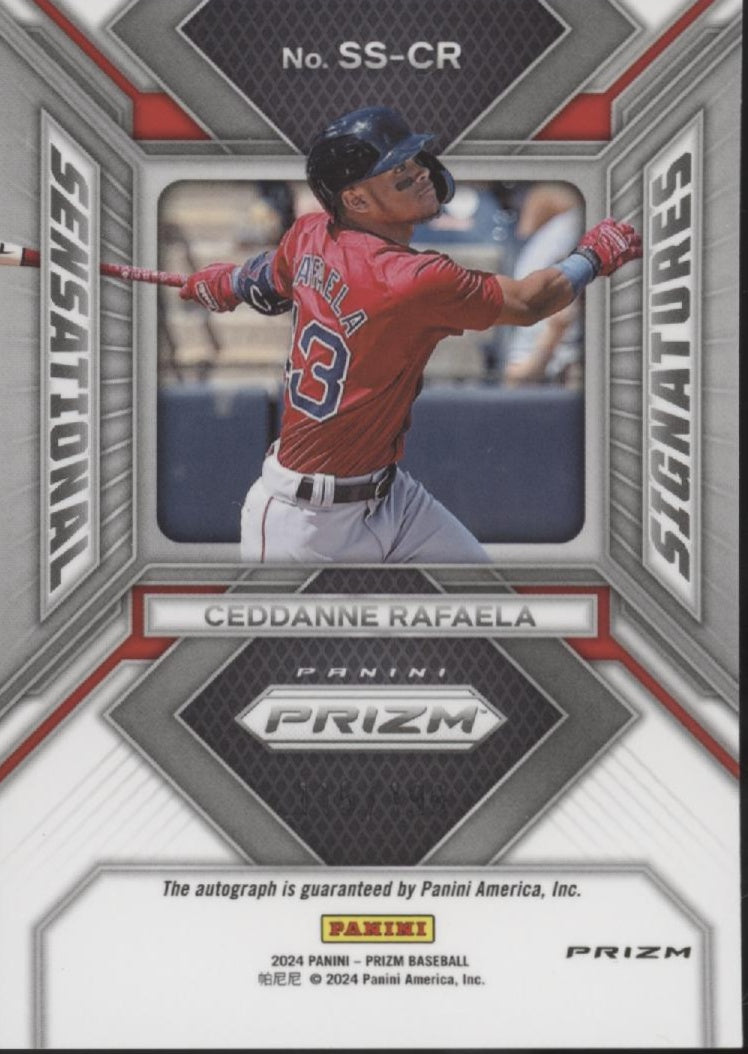 Ceddanne Rafaela 2024 Prizm Sensational Signatures RC Hyper Prizm Auto 115/199