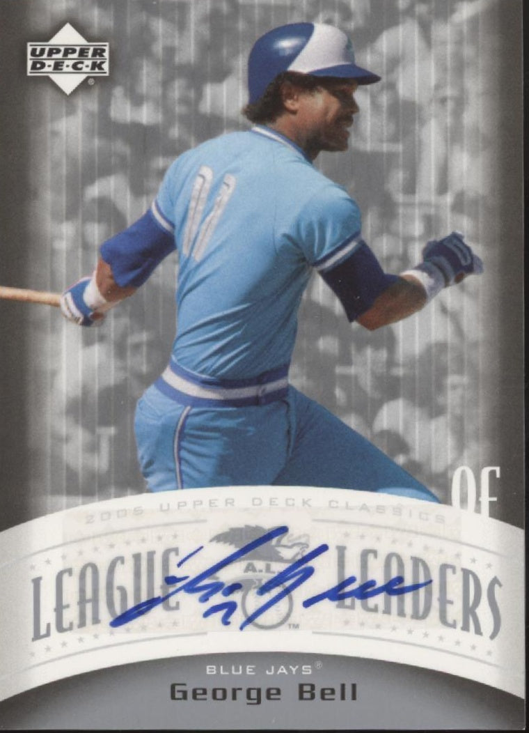 George Bell 2005 Upper Deck Classics League Leaders Auto #LL-GB