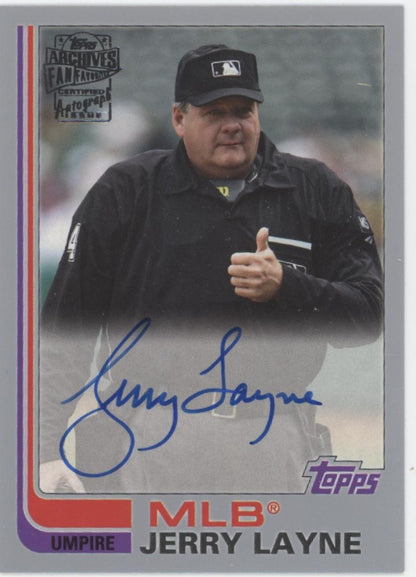 Jerry Layne 2019 Topps Archives Fan Favorites Auto 17/99 #FFA-JL