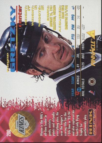 Wayne Gretzky 1994-95 Pinnacle #200