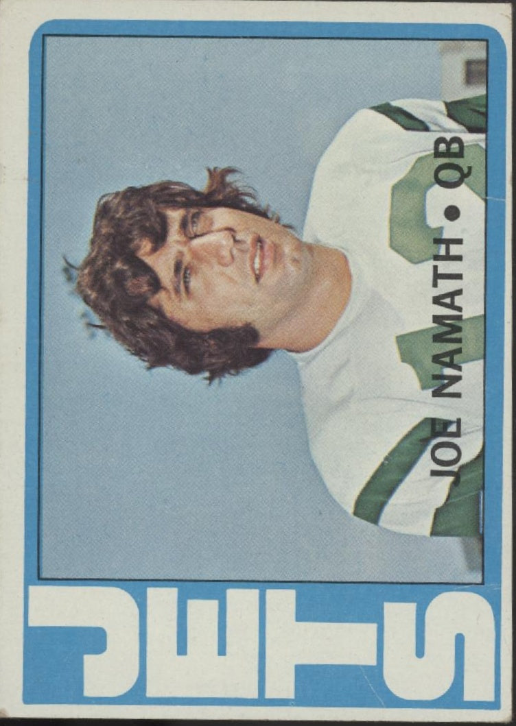 Joe Namath 1972 Topps #100 New York Jets VG-EX