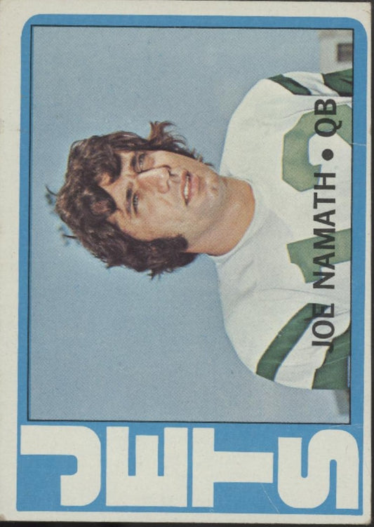 Joe Namath 1972 Topps #100 New York Jets VG-EX