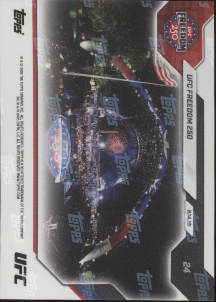 UFC Freedom 250 2026 Topps Now #24 #1