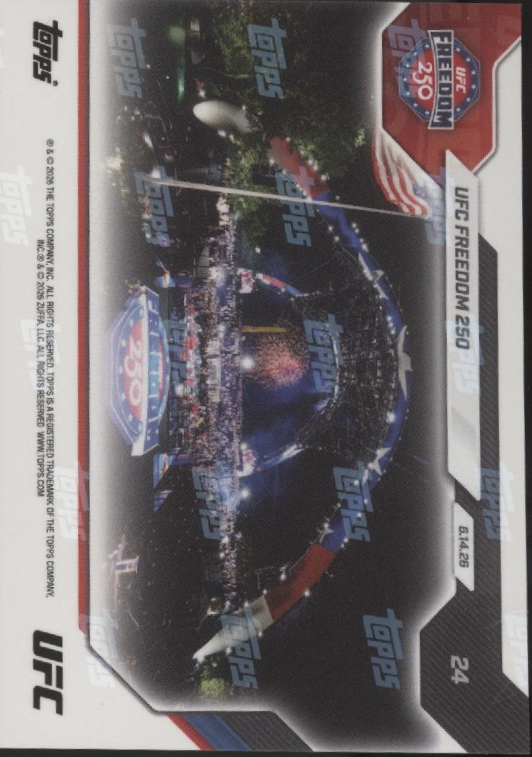 UFC Freedom 250 2026 Topps Now #24 #4